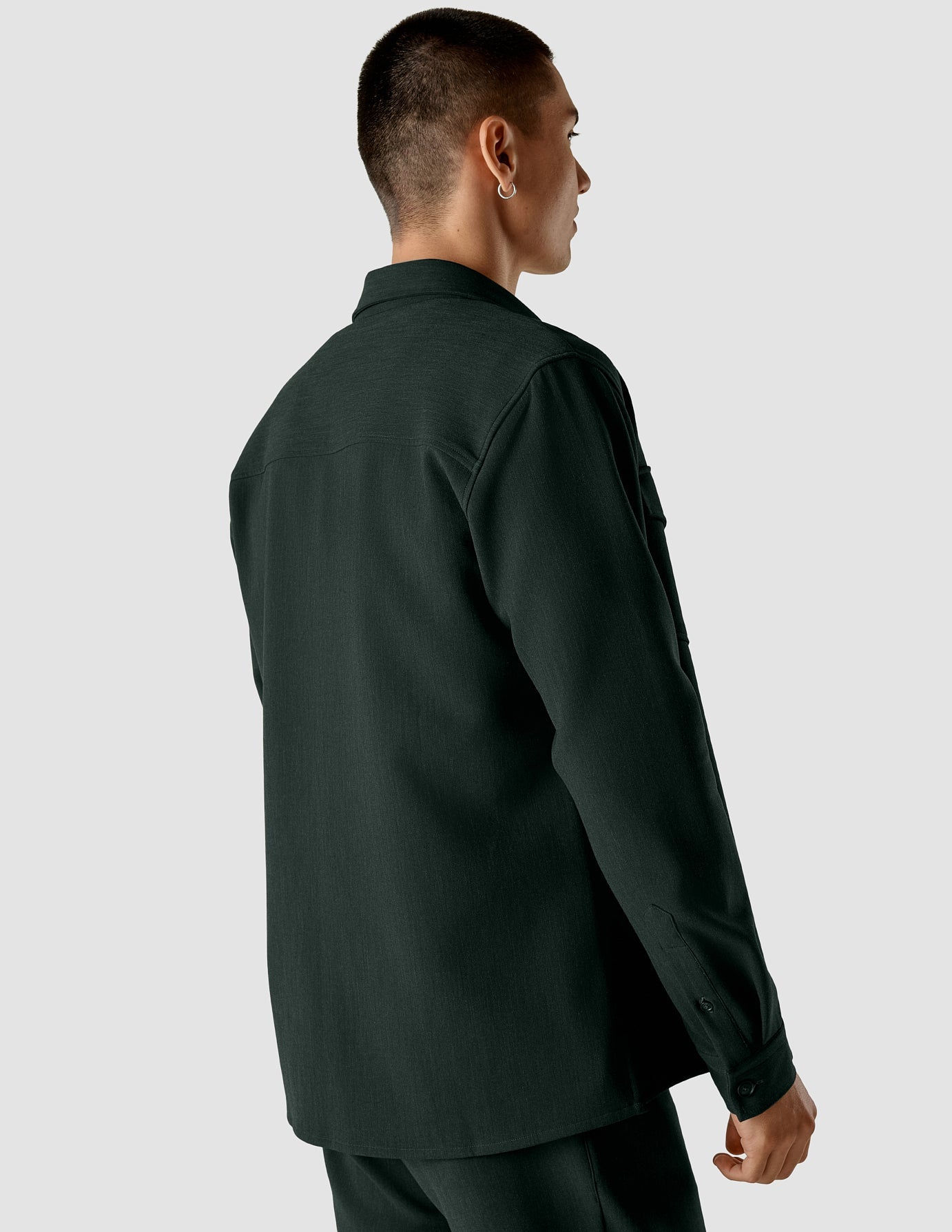 Heavy Edition Overshirt Deep Green Melange